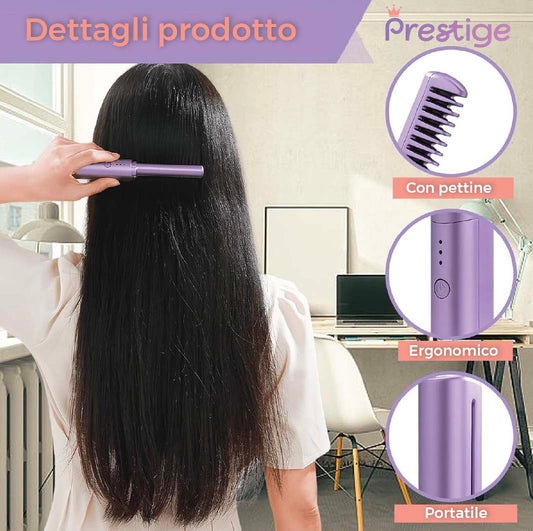 Mini spazzola lisciante wireless