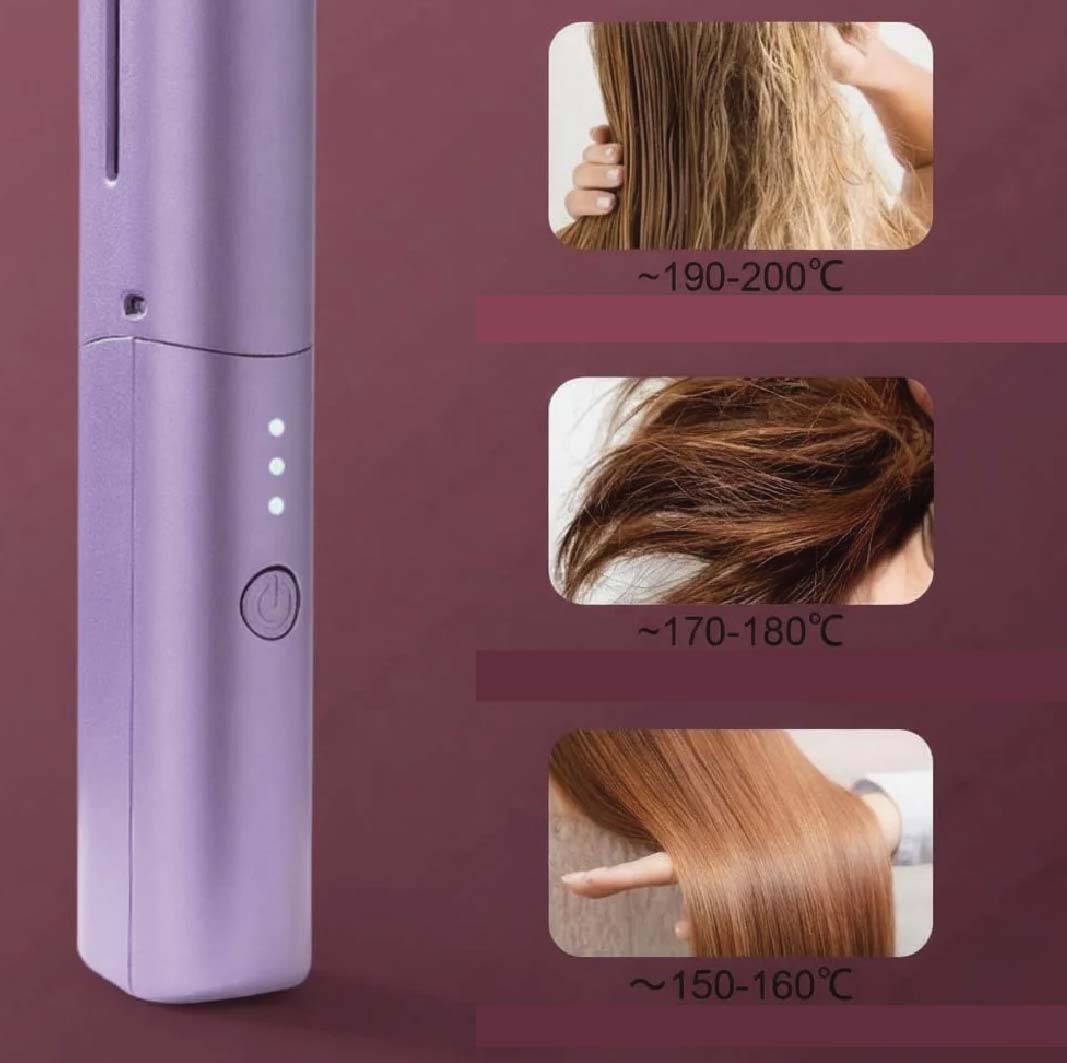 Mini spazzola lisciante wireless