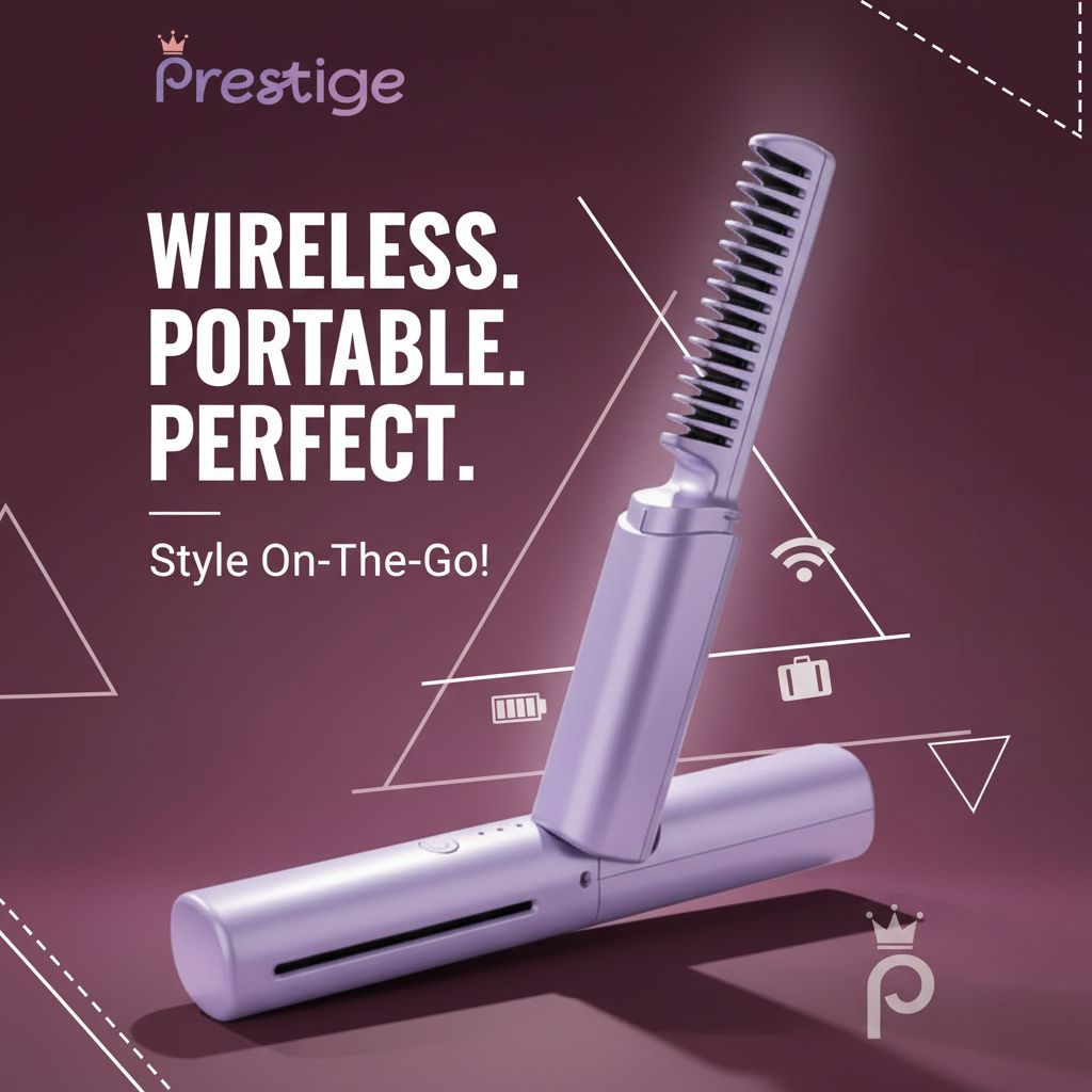 Mini spazzola lisciante wireless